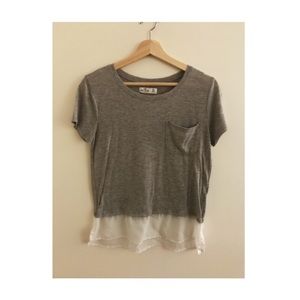 Hollister Chiffon Bottom Tee